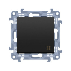 Simon 10 Łącznik krzyżowy (moduł) 10AX, 250V, zaciski śrubowe czarny mat CW7.01/49