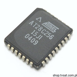 AT28C256-15JI 256Kbit EEPROM SMD-PLCC32 ATMEL