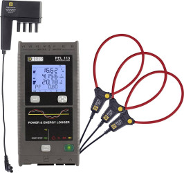 Analizator sieci Chauvin Arnoux PEL 113 Set P01300003 zaw. cegi , z funkcją rejestratora, Pomiary zużycia energii, Anali