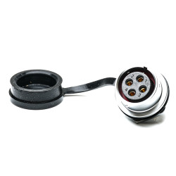 Złącze wielostykowe przemysłowe 4-pinowe M20 Montaż przedni Gniazdo RS PRO