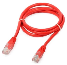 Patchcord FTP czerwony, kat. 5e, długość 5m