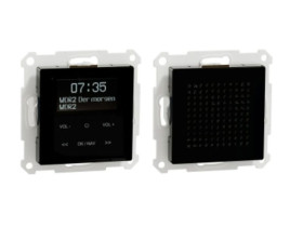 MERTEN Radio DAB+ Bluetooth z głośnikiem Merten System M - czarny połysk MTN4375-0303 SCHNEIDER