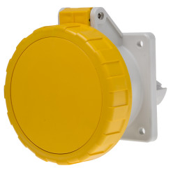32A Gniazdo 100 → 130 V. Scame Żółty Montaż na panelu IP67