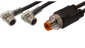 Złącze Do Samokonfekcjonowania 2Xm8 Kątowe Żeńskie 3-Pin M12 Męskie Proste...