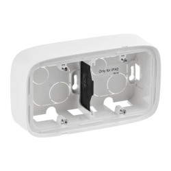 VALENA ALLURE Puszka natynkowa podwójna biała 755552