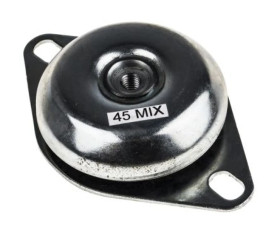 Mocowanie antywibracyjne, M12, Ø 172mm, H 3mm, 240, materiał: Guma naturalna 60 Shore A, RS PRO