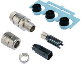 Złącze wielostykowe przemysłowe 8-pinowe M12 Wtyczka HARTING