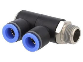 164.038-10 Rozdzielacz wtykowy -0,95÷15bar mosiądz niklowany,PBT