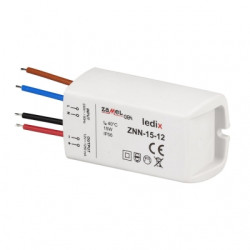 Zasilacz LED natynkowy 12V DC 15W TYP: ZNN-15-12