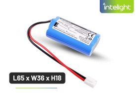 Pakiet akumulatorów LiFePO4 6,4V 1800mAh do oprawy Starlet Round 250 3H / 350 2H - L65 x W36 x H18 / 96060
