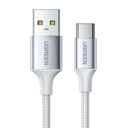 Kabel USB/USB-C 1,5m UGREEN 3A QC Biały Oplot, US288 60132