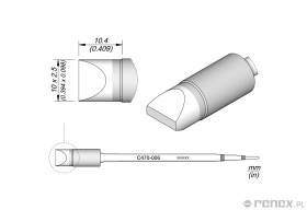 Grot C470006 do rączek JBC T470 i HT470