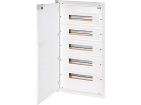 Rozdzielnica podtynkowa 90 modułowa 5x18M drzwi metal IP40 ERP18-5 (N+PE) 001101216 ETI