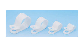 Obejma P-Clip Ø zew. 3.2mm materiał: Nylon szerokość 9.5mm kolor , kolor: Naturalny