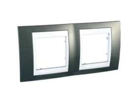 UNICA PLUS Ramka 2 podwójna pozioma terra manganowa MGU6.004.824 SCHNEIDER ELECTRIC