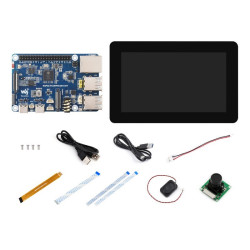 Zaawansowany zestaw z ESP32-P4, Wi-Fi 6, ekranem DSI 7&quot;, kamerą 5 MP OV5647, głośnikiem, kablami i akcesoriami - Waveshare