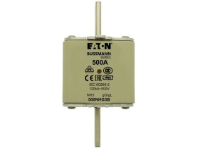 Wkładka NH3 450A 500V GL/GG podwójny wskaźnik NH FUSE 450A 500V 3 GG/GL SIZE 3 450NHG3B EATON