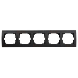 LOGI Ramka pięciokrotna pozioma 021520042 czarny mat 33578