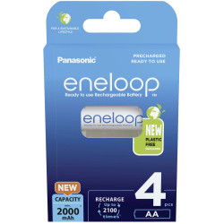 Eneloop 52332199 eneloop Rechargeable AA Batteries NiMH 2000mAh 4pk