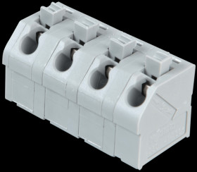 250-604 Terminal strip with operating push buttons, RM 7.5 mm, 17.5A, 4