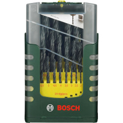Bosch 2607017153 Twist Drill Set HSS-R DIN 338 Straight Shank 1 - 13mm 25-pcs