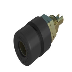 Złącze bananowe Żeński Gwint M6, końcówka lutownicza Żółty 32A Hirschmann Test & Measurement rozmiar 4 mm