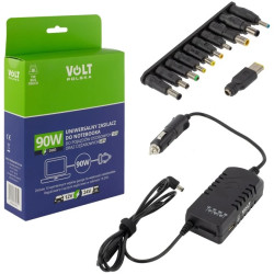 Zasilacz uniwersalny samochodowy do laptopów 12/24V 90W VOLT