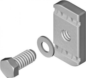 Śruba z nakrętką i podkładką kwadratową M8x25mm SRM8X25F 890102 /100szt./