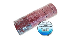 Taśma Elektroizolacyjna Pcw (Zestaw 10 Rolek 19Mm X 20M X 0.13Mm) Brązowa