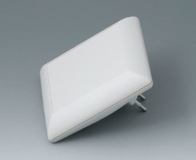 ABS/PC enclosure, (L x W x H) 110 x 110 x 38 mm, gray white (RAL 9002), IP40, B5013227