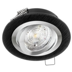 Oprawa OPAL okrągła ruchoma czarna drapana