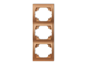 LOGO Ramka pionowa 3 potrójna złoty metalik 8LRV-3 KARLIK