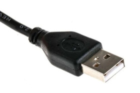 Kabel USB, dł. 1.8m, kolor: Czarny