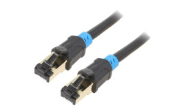 Vap-A06-B500 Patch Cord S/Ftp 6 Cu Pvc Czarny 5M Rj45 Wtyk,Z Obu Stron