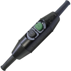 Kopp 193201006 RCCB in-line switch 230 V Black IP55 Workplace Safety