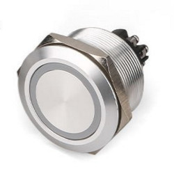 Nasadka przełącznika Chwilowy DPST średnica wycięcia 25.2mm, montaż panelowy RS PRO