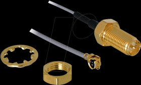 WIFI aerial connector I-PEX to reverse SMA socket pigtail