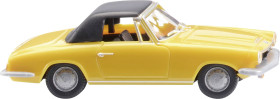 Wiking 018748 H0 Model samochodu BMW Kabriolet 1600 GT, żółty