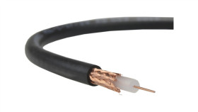 Przewód Koncentryczny 75Ohm Rg59 0,59/3,7/6,15 Ekran Cu Czarny Technokabel...