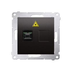 Simon 54 Gniazdo światłowodowe / optyczne pojedyncze SC/APC (moduł), antracyt DGS1.01/48