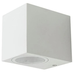 Lampa ścienna, kinkiet kwadrat GU10 max 35W biały IP44 V-TAC VT-7651SQ