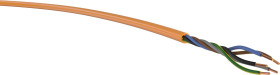 Przewód zasilania VER H07BQ-F 5G16 Tr.500, H07BQ-F, 5 G 16 mm², pomarańczowy, 1 m