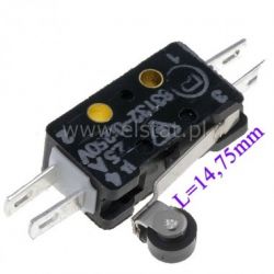 Przełącznik krańcowy z rolką L=14,75mm ( boczne)