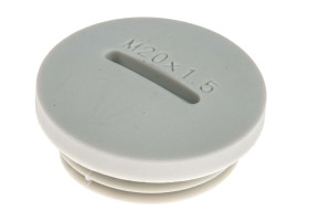 Zaślepka do dławnic kablowych M20 Nylon 66 Szary RS PRO średnica otworu 19.9mm Gwintowany