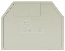 Płyta zamykająca Wieland Electric AP 4 3S 1K / V0 07.311.3855.0, 10 szt.