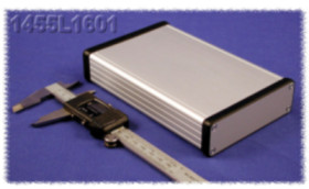 Aluminum enclosure, (L x W x H) 160 x 103 x 31 mm, natural, IP54, 1455L1601