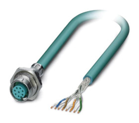 Kabel Ethernet Cat5 długość 500mm Z zakończeniem Phoenix Contact PUR