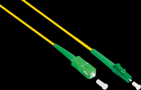 LW-S901LASA Simplex FO patch cable, OS2 SM, 9/125µ, LC (APC) / SC (APC), 1 m