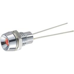 TRU COMPONENTS 1587926 LED indicator light red diffused lens 20mA panel use