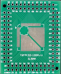 SMA-TQFP1 Developer boards - SMD Breakout Adapter, TQFP 32/44/64/80/100
